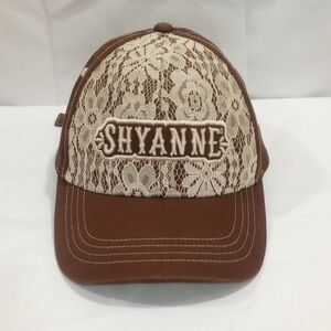 Shyanne Brown and Cream Lace Cap, Adjustable
